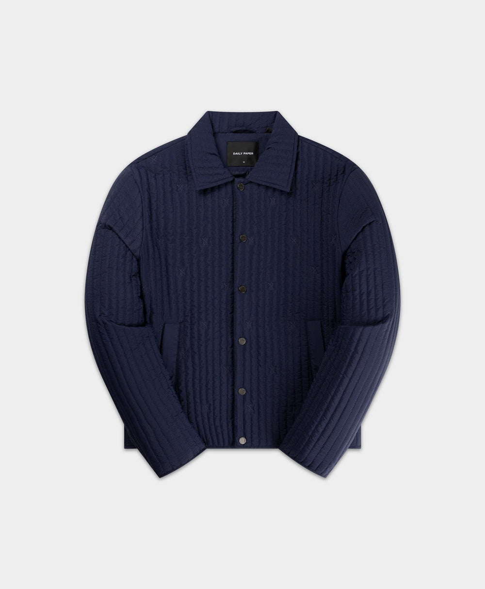 DP - Maritime Blue Shield Quilted Jacket - Packshot - Front