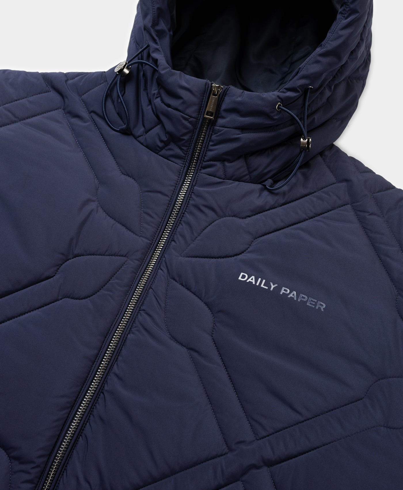 DP - Maritime Blue Spear Puffer Jacket - Packshot - Detail