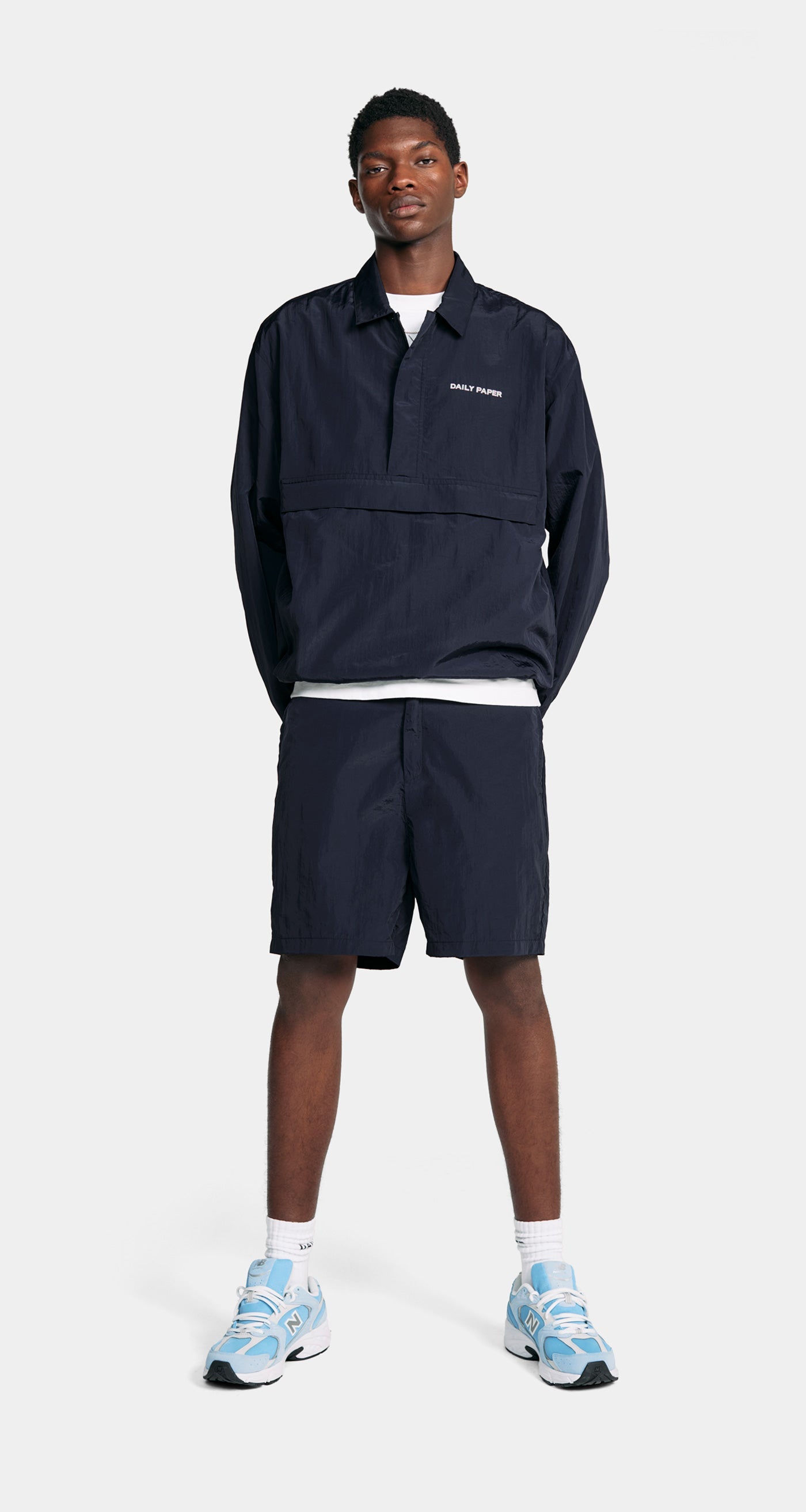 DP - Deep Navy Yaro Shorts - Modelshot - Men
