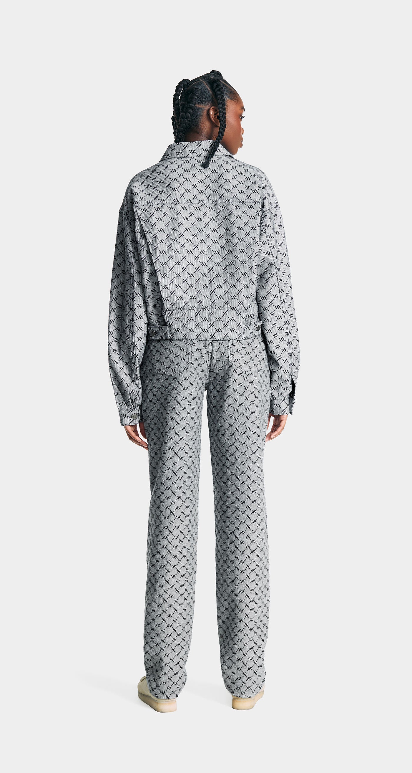 DP - White Blue Avery Meda Jeans - Wmn - Rear