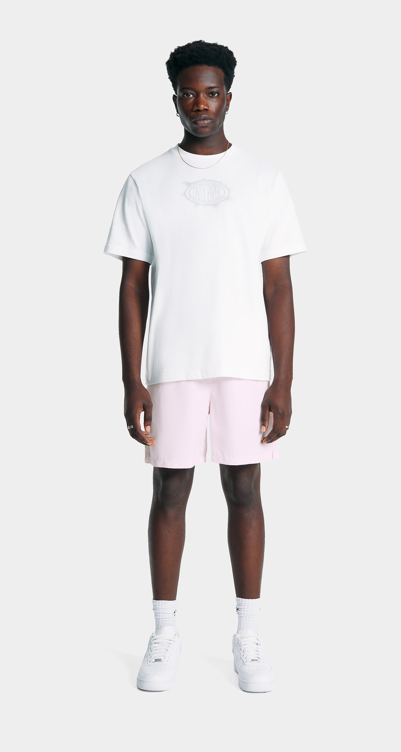 DP - Ice Pink Logotype Swimshorts - Men - Front Rear