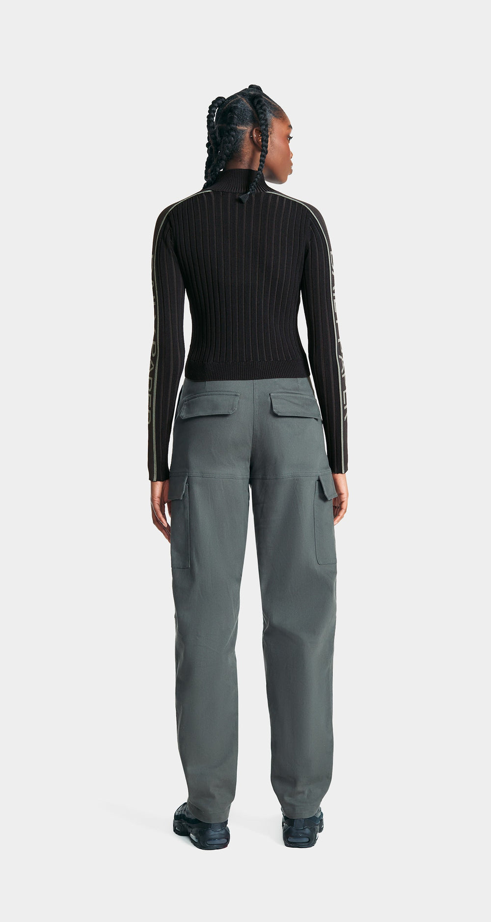 DP - Black Manoa Knit Sweater Cardigan - Wmn - Rear