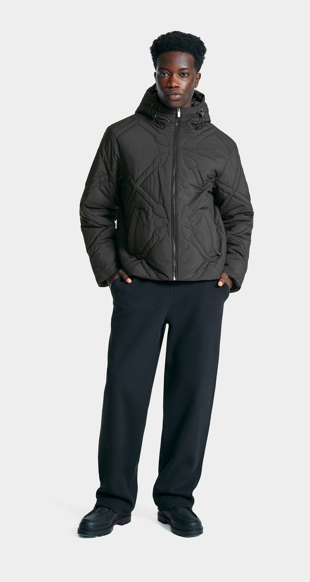DP - Black Spear Padded Jacket - Men - Front 