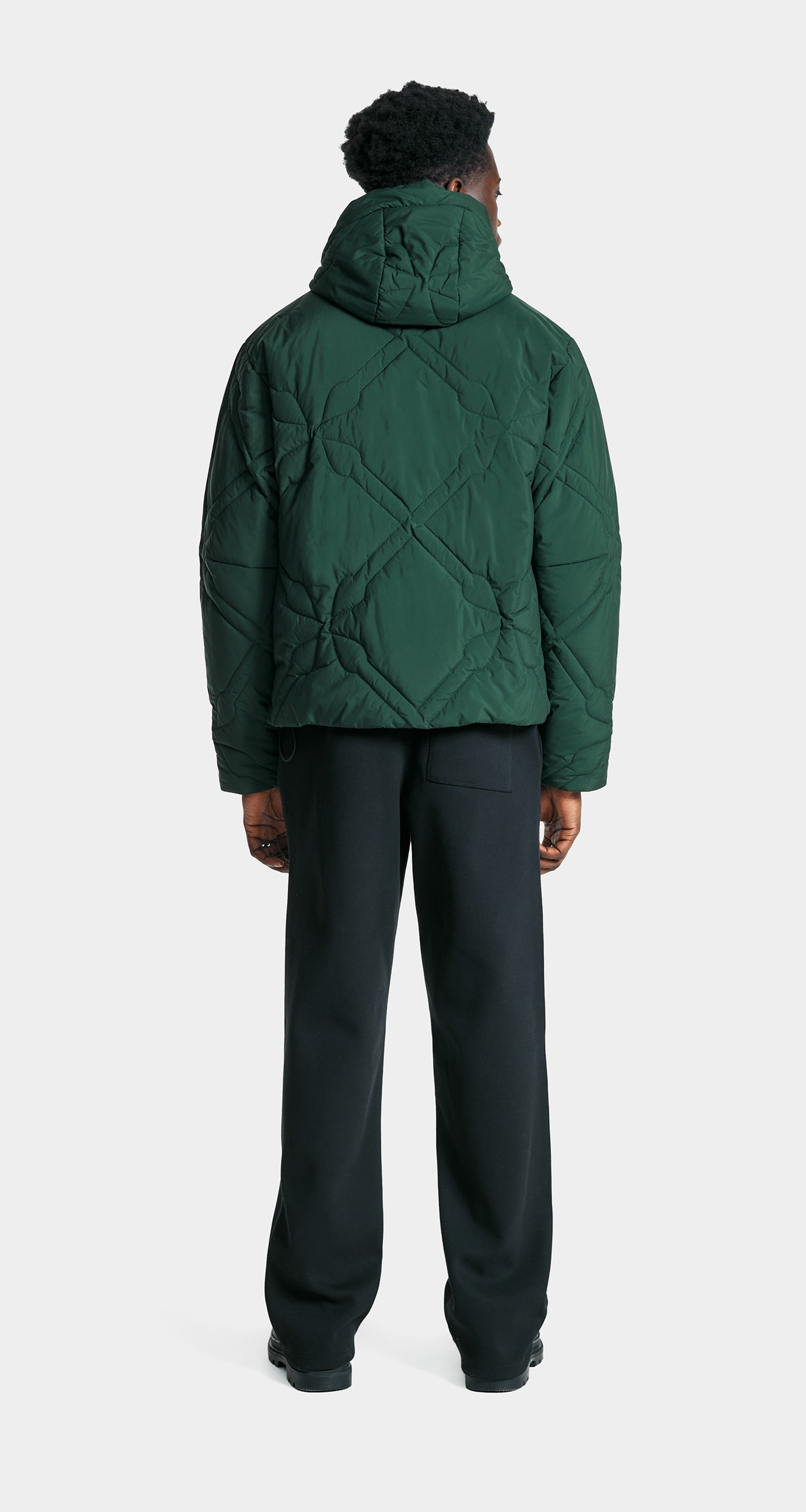 DP - Pine Green Spear Padded Jacket - Men - Rear