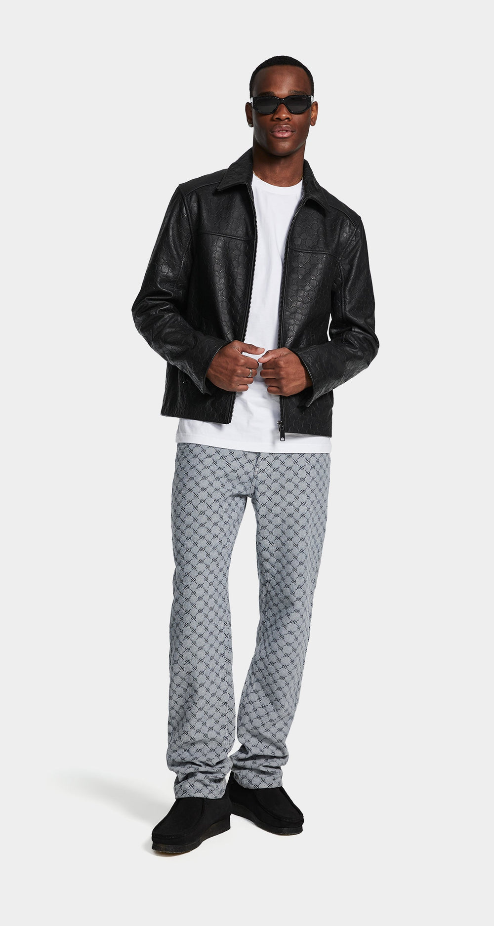 DP - White Blue Avery Amba Jeans - Men - Front Rear