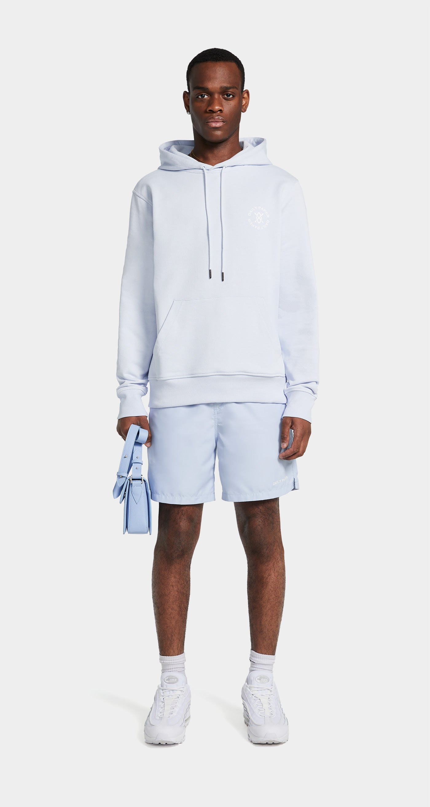 DP - Halogen Blue Logotype Swimshorts - Modelshot - men
