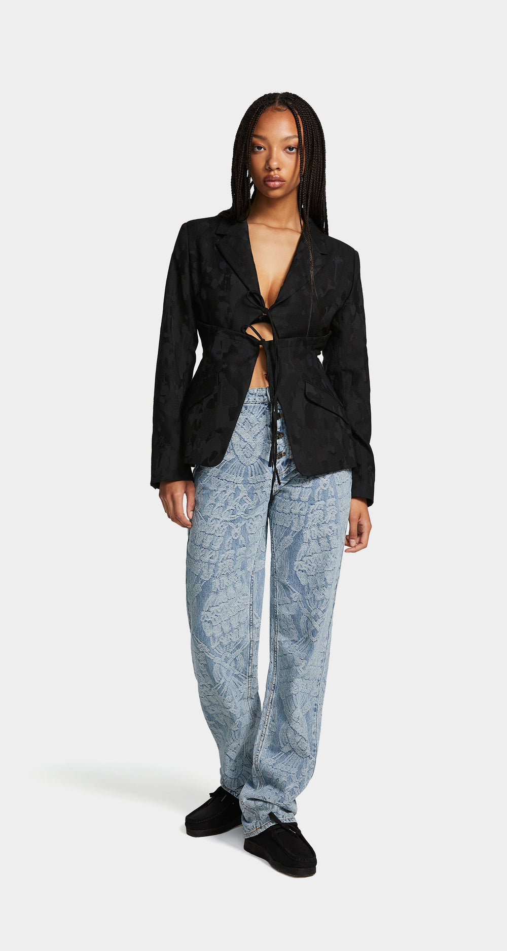 DP - Black Gianna Community Blazer - Wmn - Front