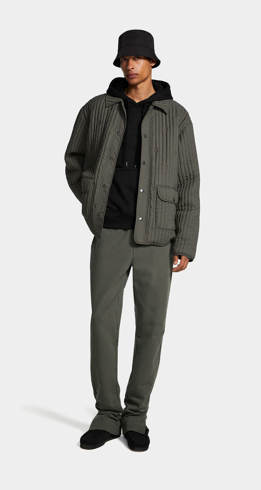 DP - Chimera Grey Zyer Quilted Relaxed Jacket - Men - Front