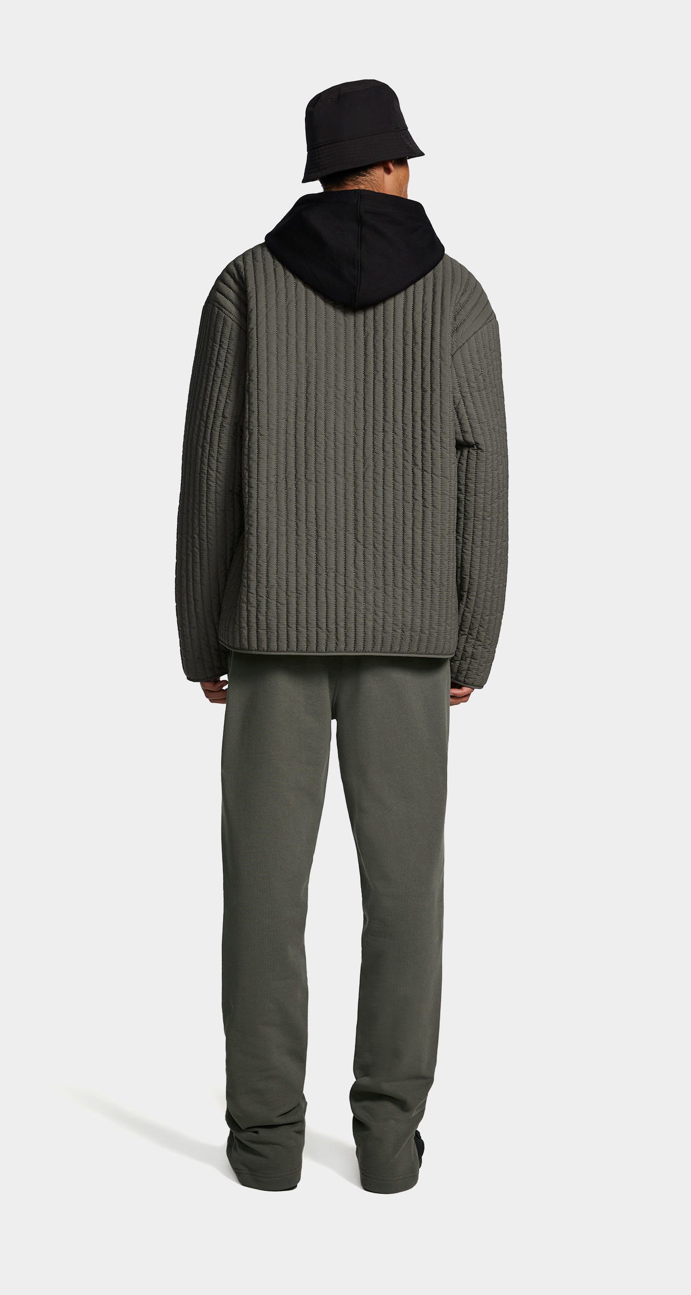 DP - Chimera Grey Zyer Quilted Relaxed Jacket - Men - Rear