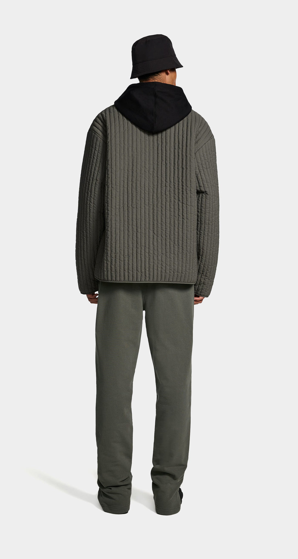 DP - Chimera Grey Zyer Quilted Relaxed Jacket - Men - Rear