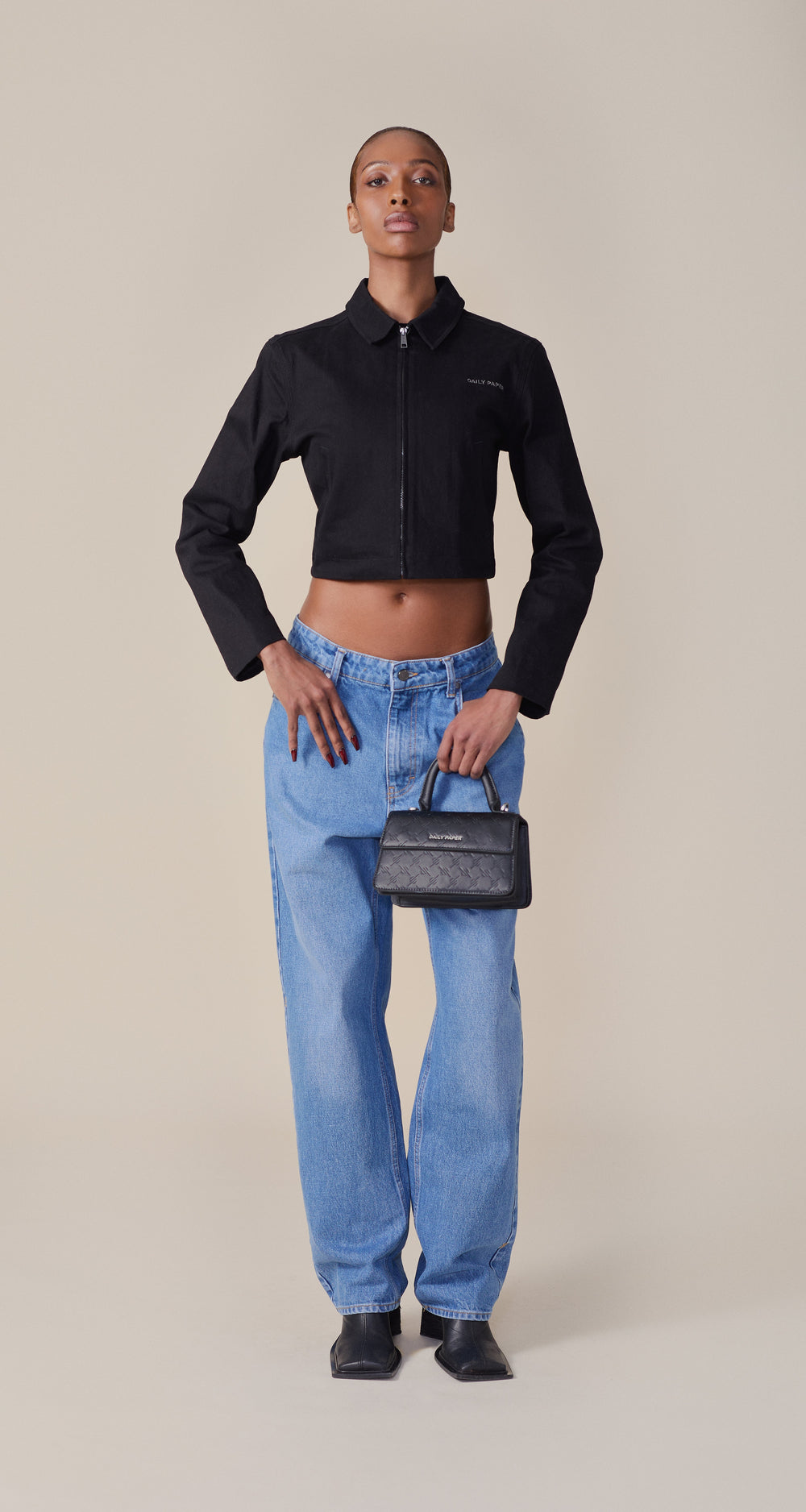 DP - Black Twill Jacket - wmn - Front