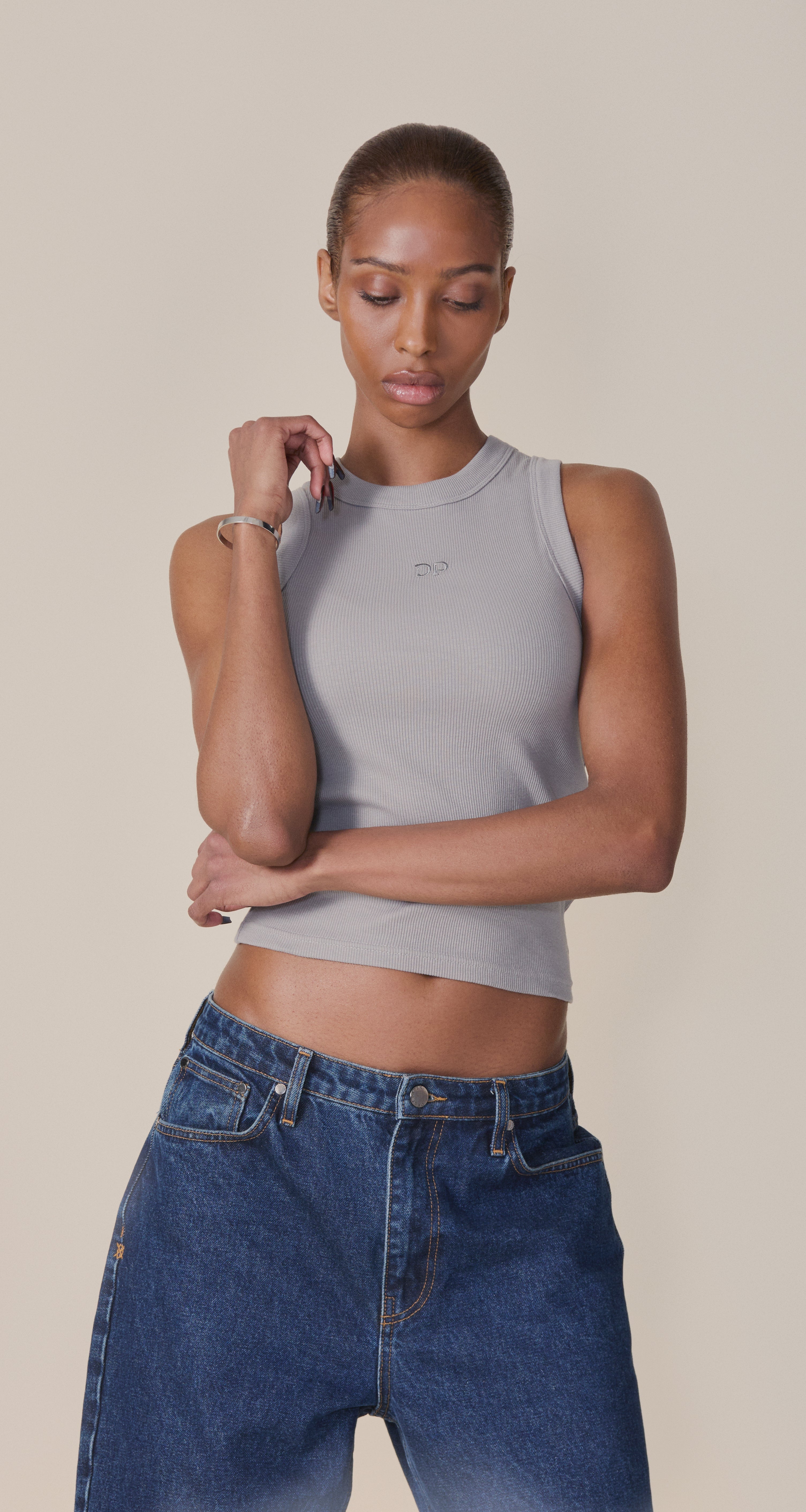 DP - Wet Weather Unit Rib Tank Top - wmn - front 