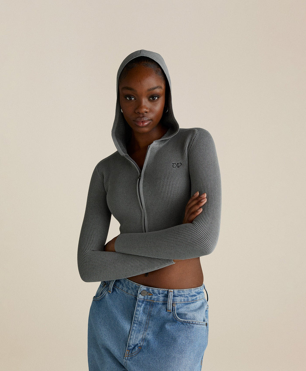 DP - Wet Weather Rib Knit Hoodie - Packshot - Front