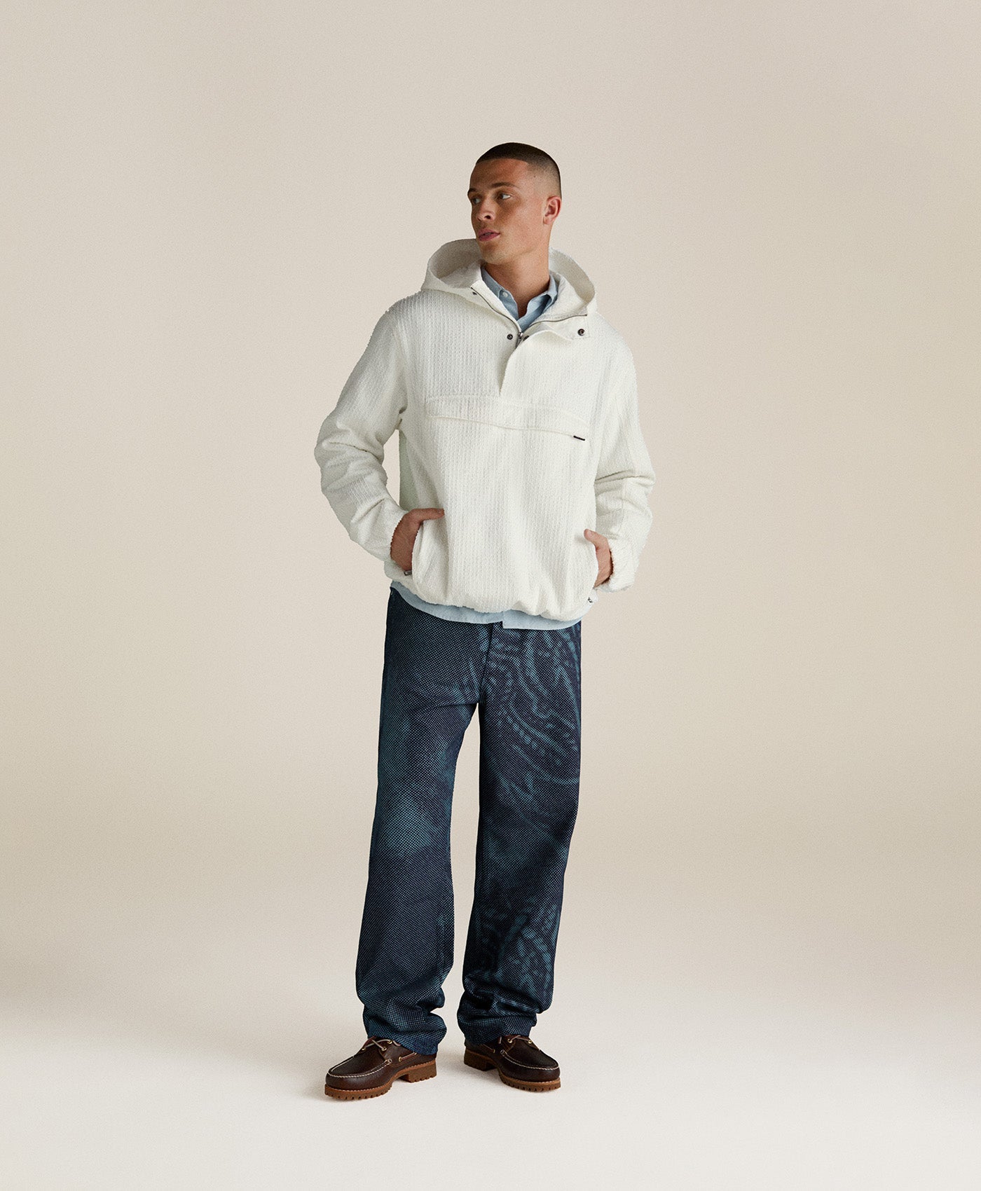 DP - Mid Blue Denim Braids Jeans - Modelshot - Men