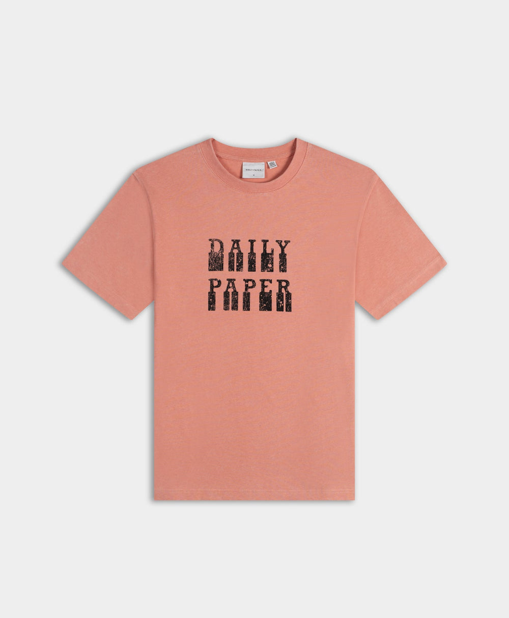 DP - Washed Canyon Clay DP Blocked SS T-Shirt - Packshot - Front