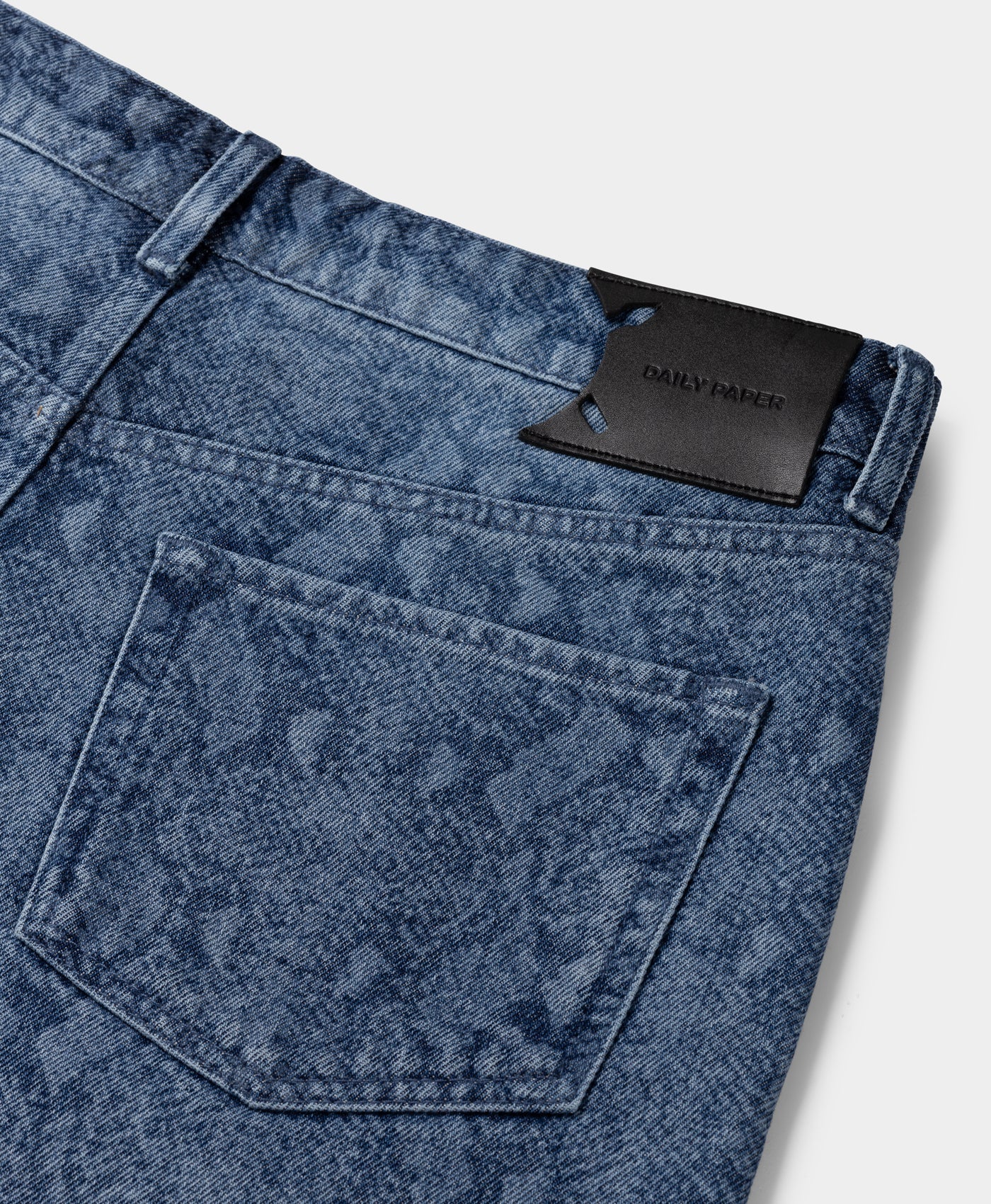 DP - Blue Snake Laser Denim Shorts - Packshot - Detail