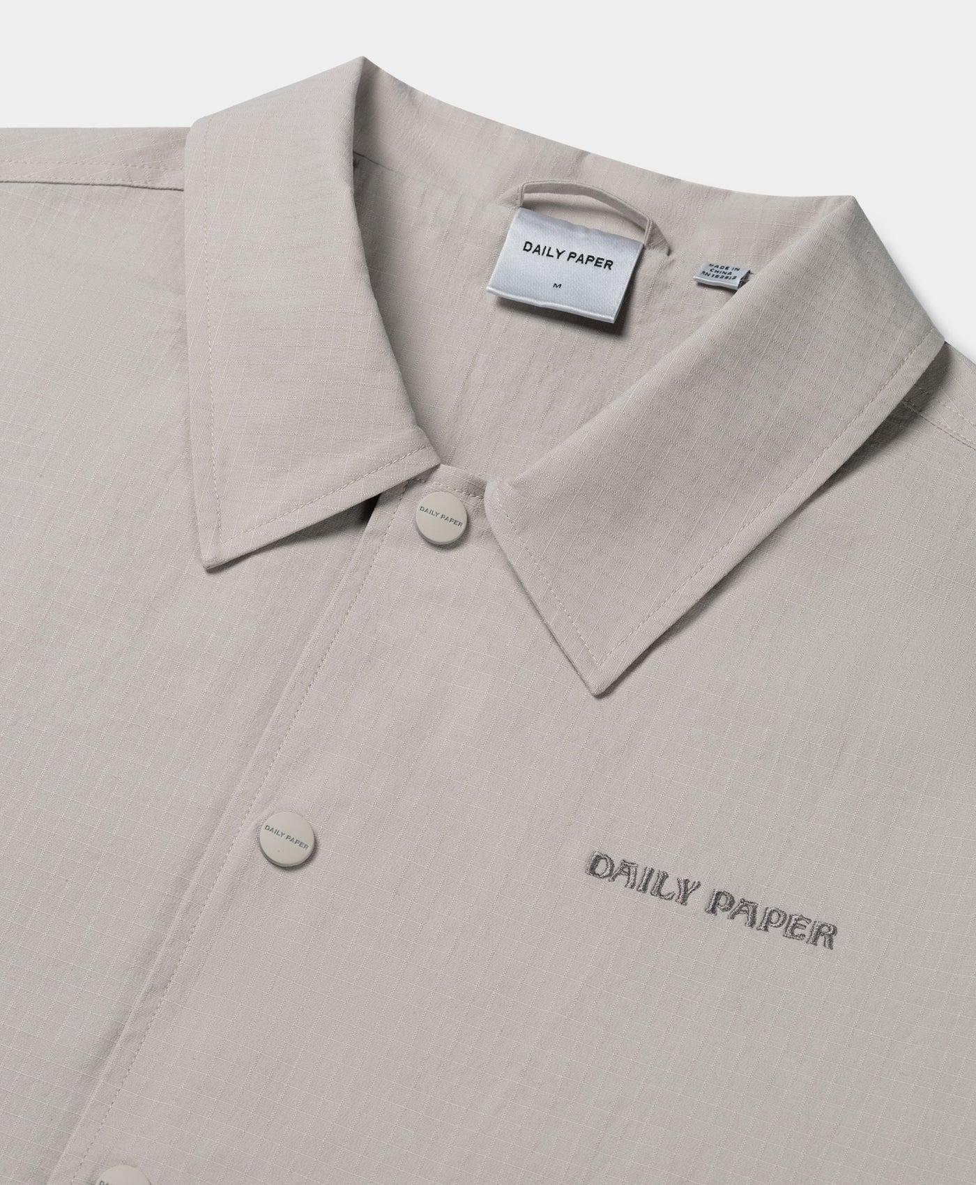 DP - Mirage Grey Ripstop Coach Jacket - Packshot - Detail