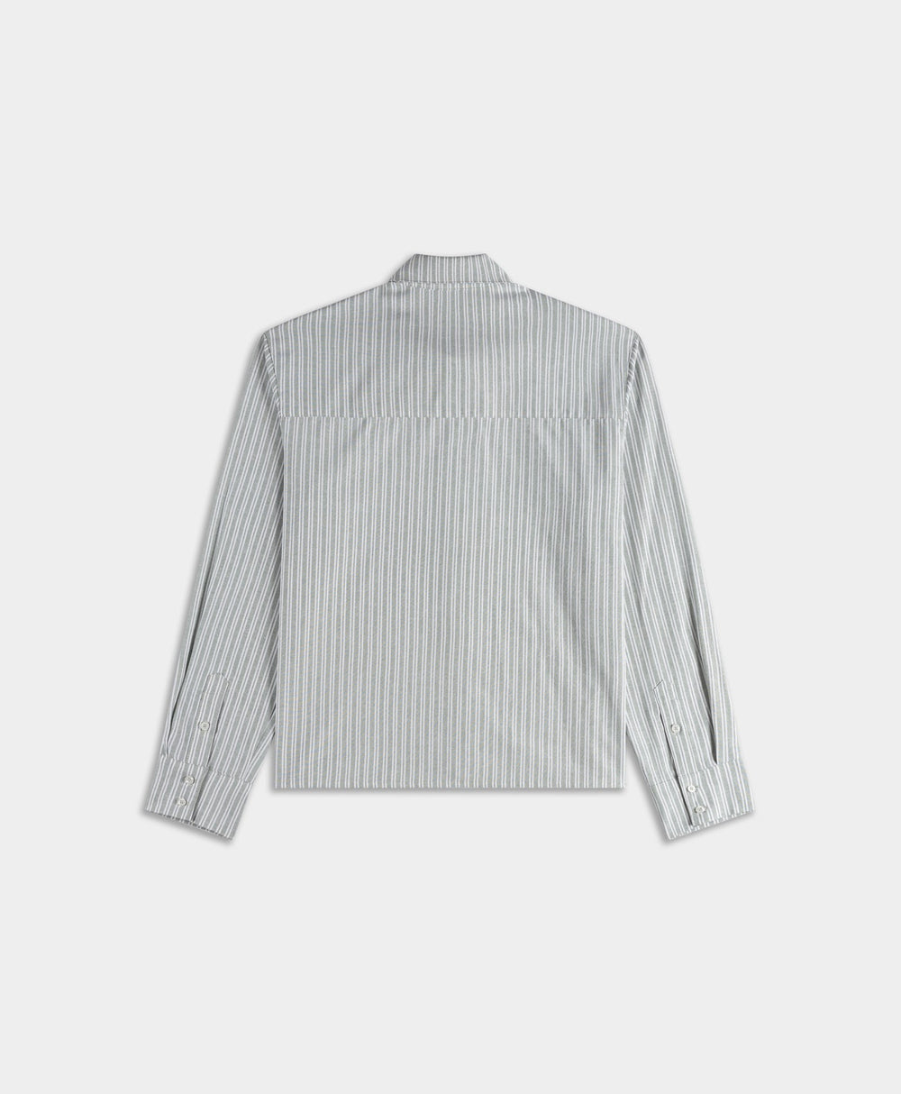 DP - Green Stripe Stripe Script Shirt - Packshot -rear