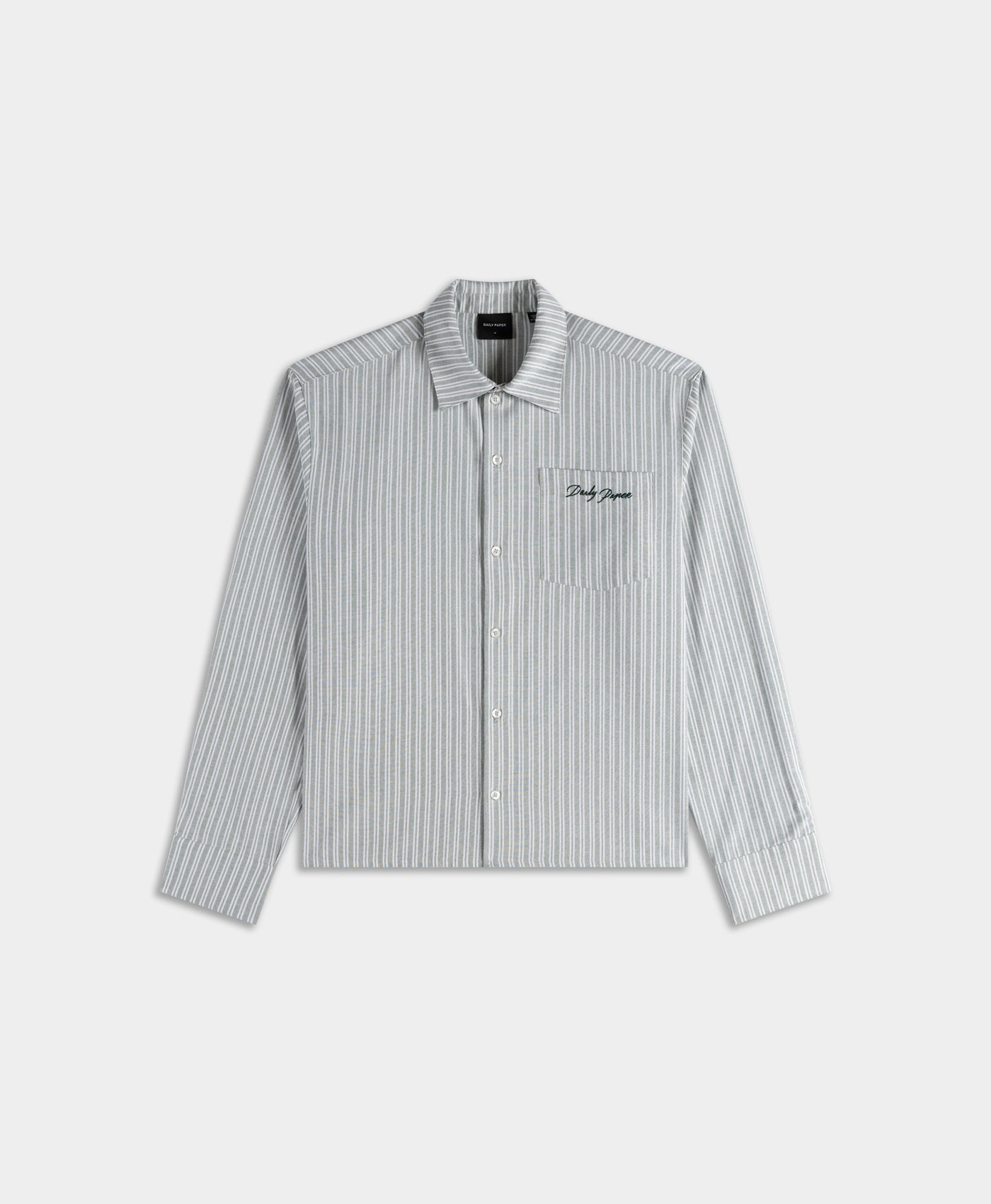 DP - Green Stripe Stripe Script Shirt - Packshot - front