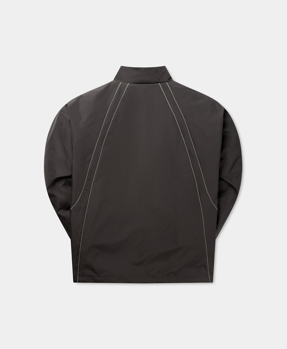 DP - Obsidian Black Taye Logo Relaxed Track Jacket - Packshot - rear