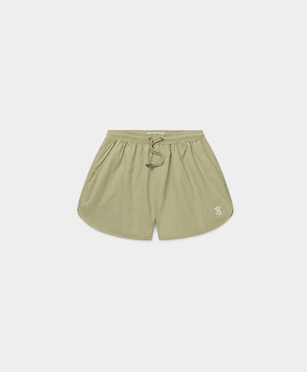 DP - Twill Beige Efeah Shorts - Packshot - Front