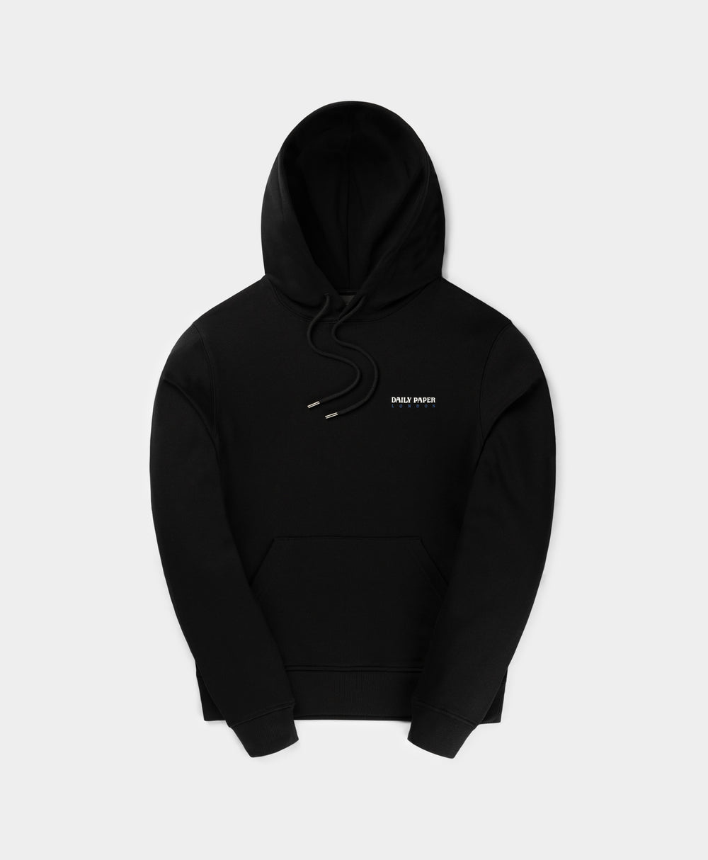 DP - Black London Store Hoodie - Packshot - rear 