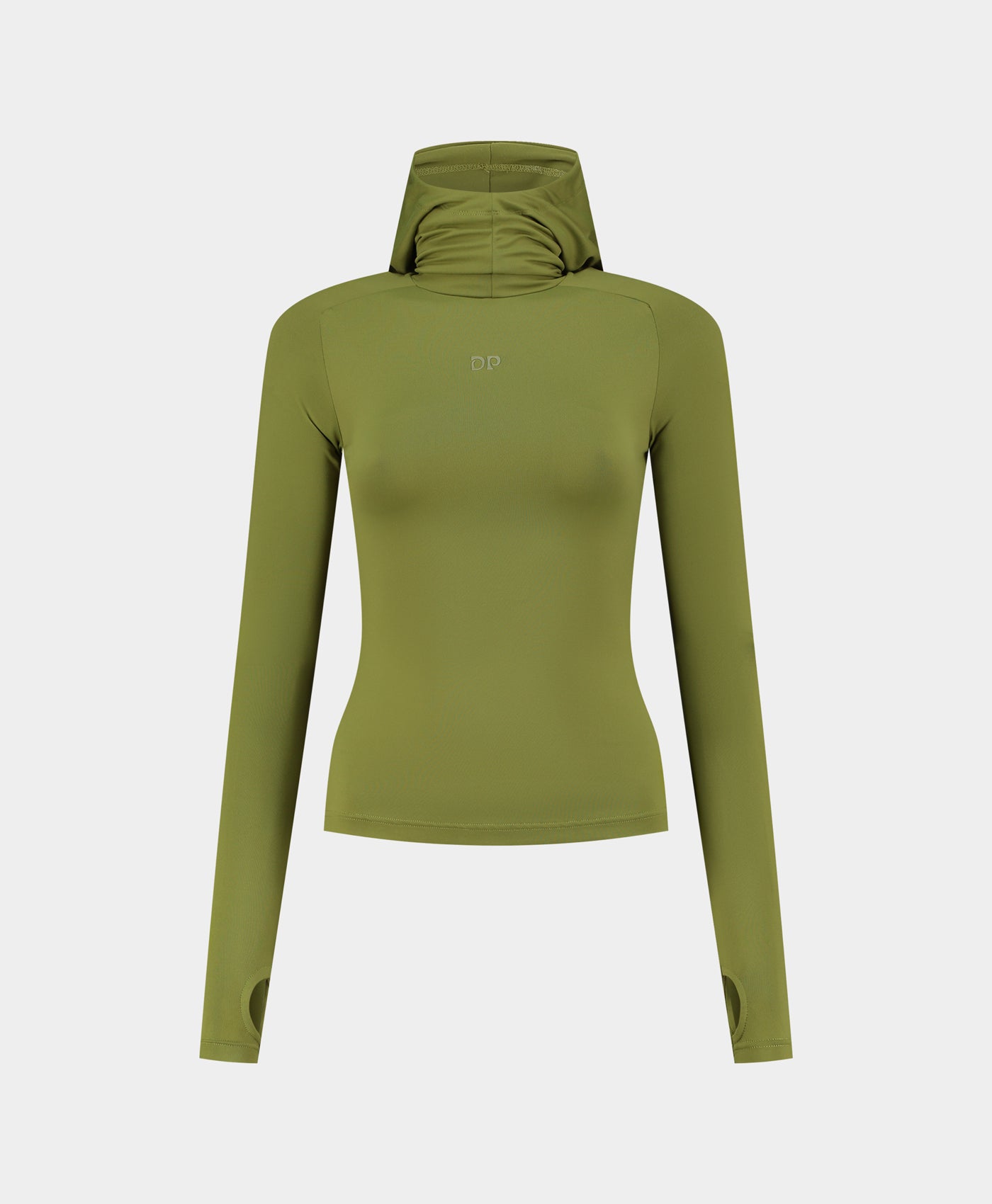 DP - Cardamom Green Unit HD Tight Hoodie - Packshot - front 