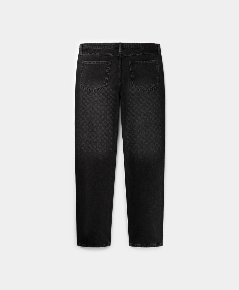 DP - Black Amba Monogram Jeans - Packshot - rear