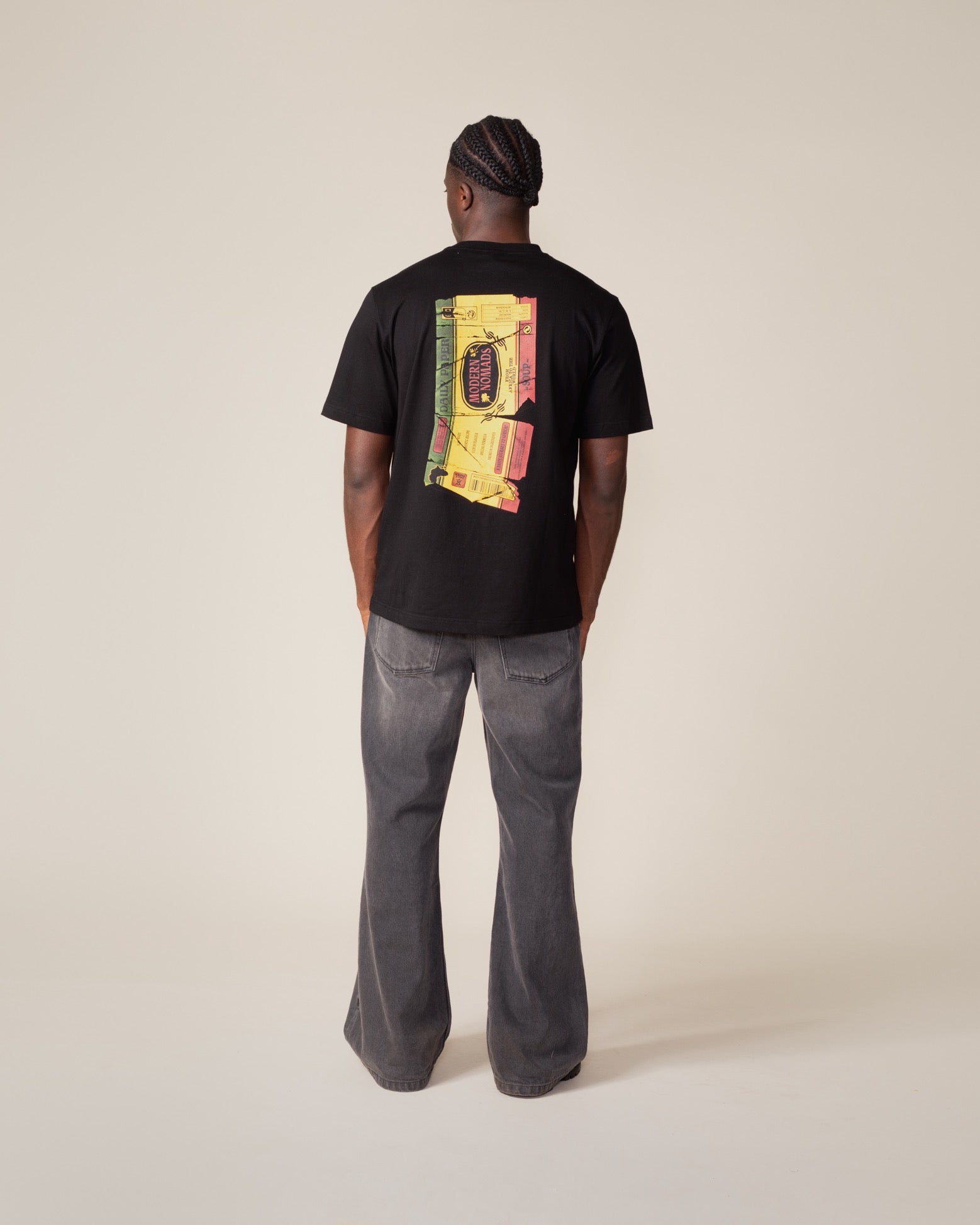 DP - Black Wrapper T-Shirt - Modelshot - mens