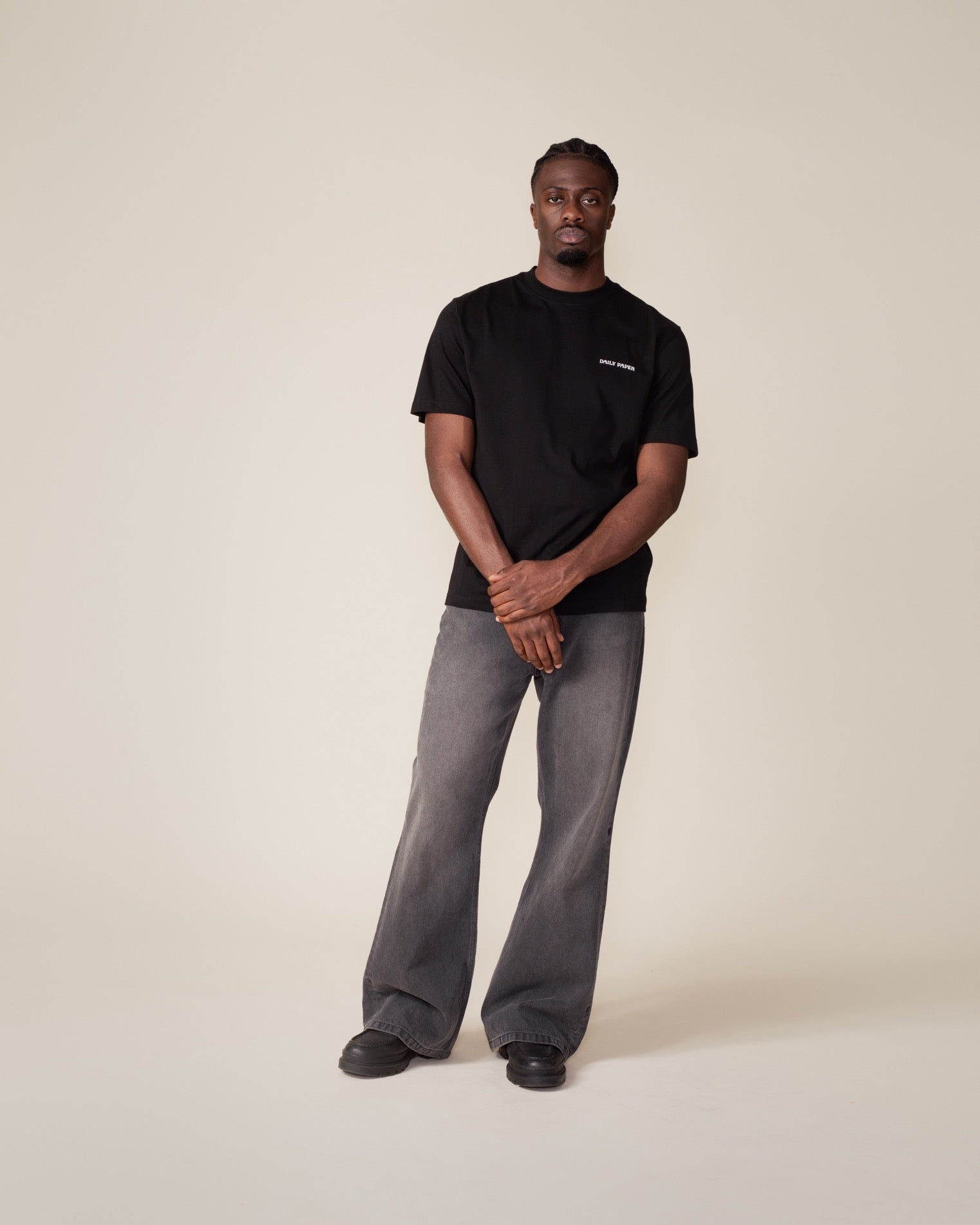 DP - Black Wrapper T-Shirt - Modelshot - Men