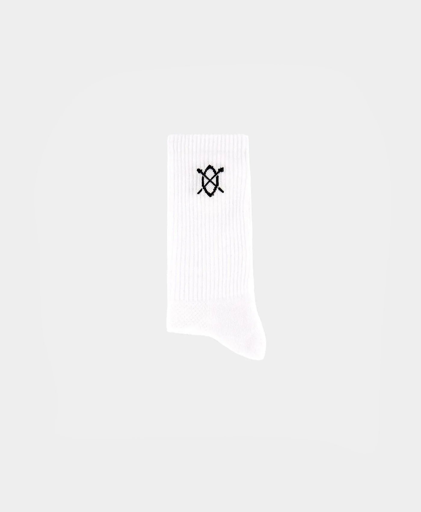 DP - White Essential Logo Socks - Packshot - Rear