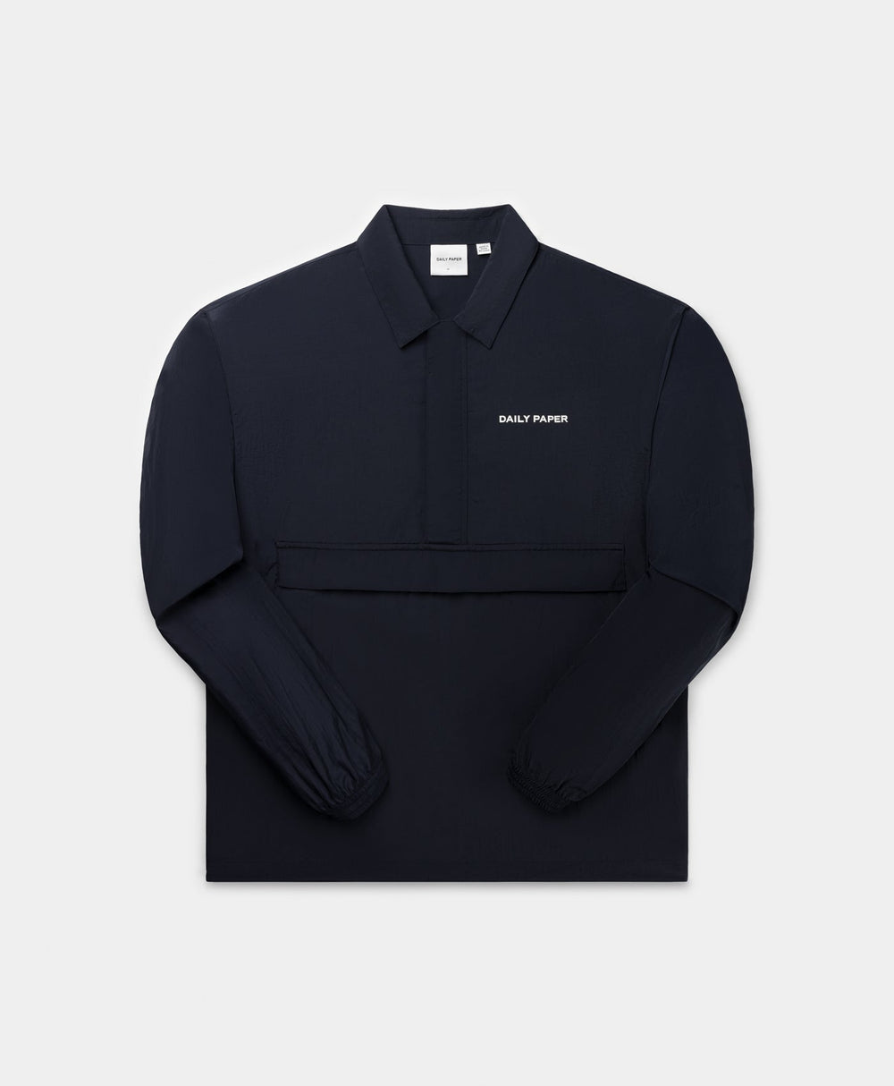 DP - Deep Navy Yaro Relaxed Anorak - Packshot - Front