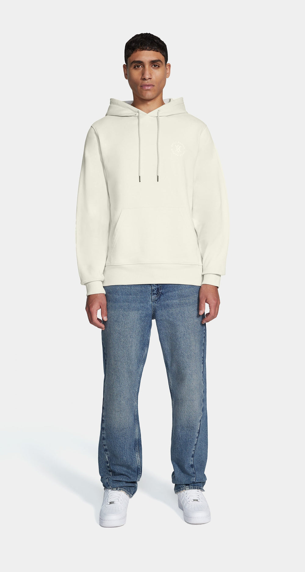 DP - White Sand Circle Hoody - Men - Front