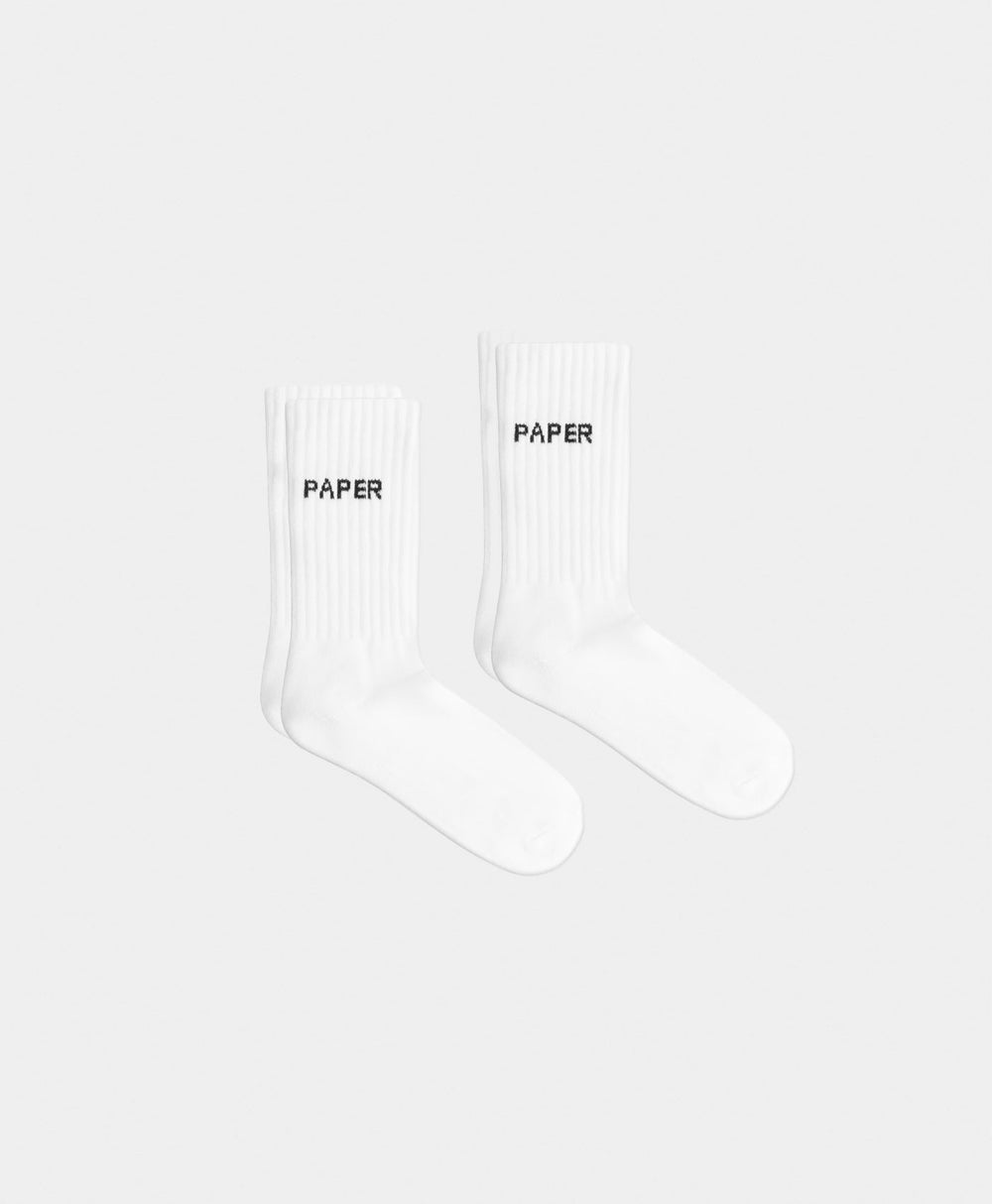 DP - White Etype Sock 2-Pack - Packshot - Front
